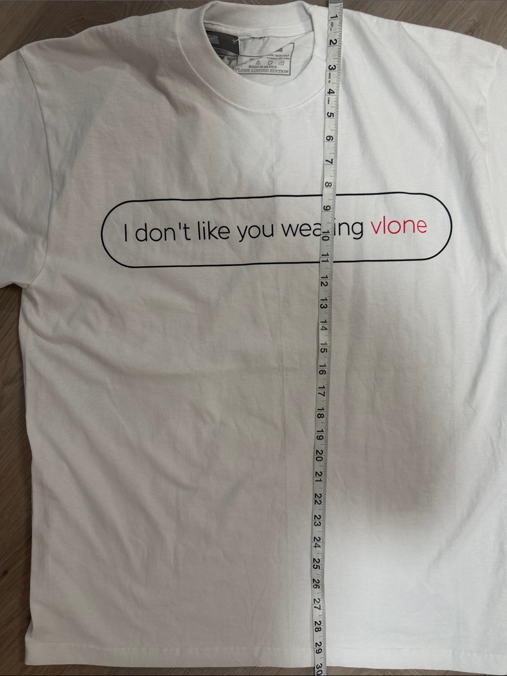 VLONE Limited Edition White Text Message Graphic Tee Shirt. Sz Large NWT - Picture 4 of 8